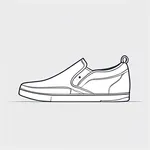 white slip-on sneakers image